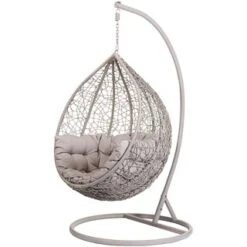 B&M Siena Hanging Egg Chair -Garden Decoration Shop 331302 hanging egg chair 2