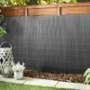 B&M Artificial Bamboo Cane Screening 4 X 1m - Grey
