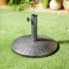 B&M Sorrento Rattan Effect Parasol Base