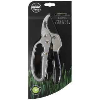 Rolson Signature Anvil Pruning Secateurs - Black 1 Rolson Signature Anvil Pruning Secateurs - Black