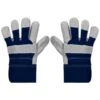 Rolson Heavy Duty Suede Gardening Gloves - Large - Navy