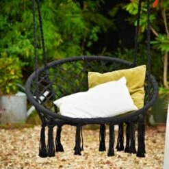 Garden Decoration Shop -Garden Decoration Shop 366698 vancouver hanging chair black
