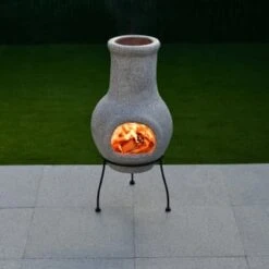 Rimini Clay Chiminea 70cm
