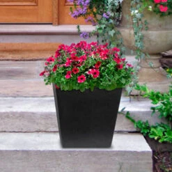 B&M Sonata Planter 33cm - Slate -Garden Decoration Shop 377687 sonta planter slate 33cm 2