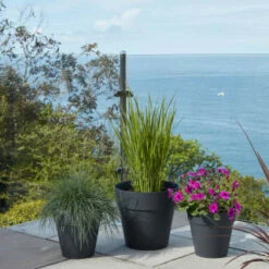 B&M Soho Pot Planter - Charcoal 38cm 9 B&M Soho Pot Planter - Charcoal 38cm -Garden Decoration Shop 378389 385058 381595 soho planter charcoal 38cm 28cm 17cm 2