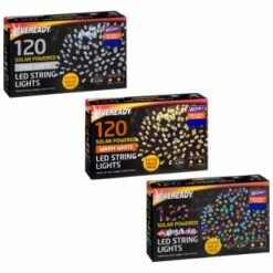 Eveready Solar Powered LED String Lights 120pk - Multicolour -Garden Decoration Shop 379216 379217 379218 120pk eveready led string lights main 2