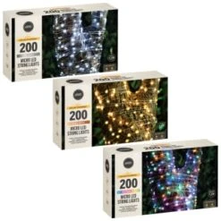 Solar Powered Micro LED Lights 200pk - Warm White -Garden Decoration Shop 379225 379228 379230 200 solar powered micro led string lights group 1