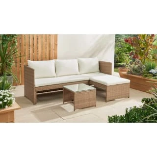 Valencia Reversible Rattan Effect Corner Sofa Set 1 Valencia Reversible Rattan Effect Corner Sofa Set