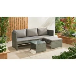 Sorrento Reversible Rattan Effect Corner Sofa Set 2pc 5 Sorrento Reversible Rattan Effect Corner Sofa Set 2pc -Garden Decoration Shop 379294 379446 sorrento reversible rattan corner set 3
