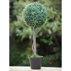 Solar Powered Topiary Tree - White LED 70cm 7 Solar Powered Topiary Tree - White LED 70cm -Garden Decoration Shop 379348 70cm solar powered topiary tree 30 cool white leds 3