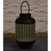 Marrakesh XL Metal Solar Powered Lantern - Metallic Gold