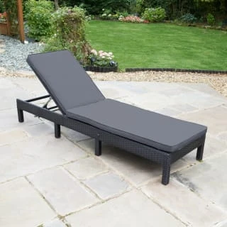 Bali Multi Position Lounger - Black 1 Bali Multi Position Lounger - Black