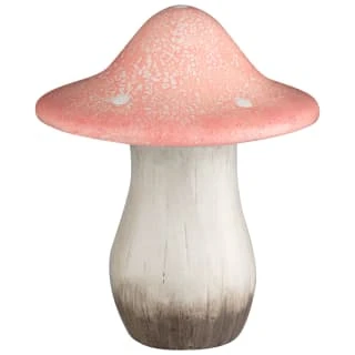 B&M Ceramic Mushroom Ornament - Pink 1 B&M Ceramic Mushroom Ornament - Pink