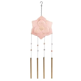 B&M Flower Windchime - Pink 1 B&M Flower Windchime - Pink