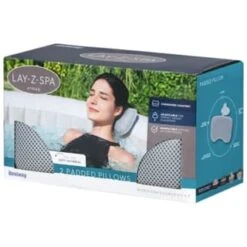 Lay-z Spa Lay-Z-Spa Padded Pillow 2pk -Garden Decoration Shop 379801 lay z spa 2 pack padded pillow 2