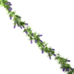 B&M Artificial Lavender Garland 180cm -Garden Decoration Shop 379985 180cm artificial lavender garland
