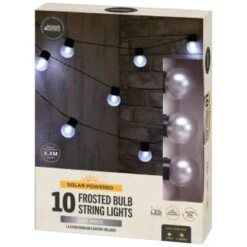 10 Solar Frosted Bulb String Lights 5 10 Solar Frosted Bulb String Lights -Garden Decoration Shop 392909 10 solar frosted bulb string lights 21