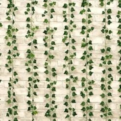 Solar Powered Artificial Ivy Leaf Curtain 180 X 180cm -Garden Decoration Shop 392924 180x180cm solar artificial ivy leaf curtain 2