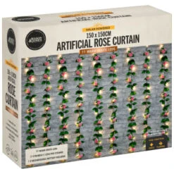 Artificial Rose Solar Curtain -Garden Decoration Shop 392925 150x150cm artificial rose solar curtain 3