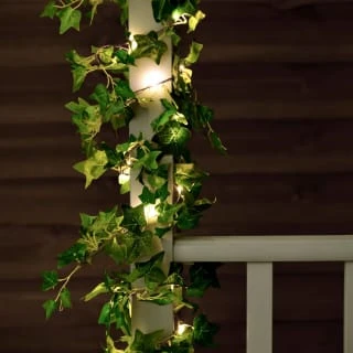 Solar Powered Artificial Ivy Garland 5m 2 Solar Powered Artificial Ivy Garland 5m - Image 2