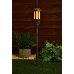 Solar Powered Flame Effect Tiki Torch -Garden Decoration Shop 392994 solar powered flame effect tiki torch 3
