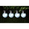 Crackle Glass Hanging Solar Lights 4pk