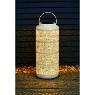 B&M Ocean Air Solar Powered Metal Lantern 2 B&M Ocean Air Solar Powered Metal Lantern - Image 2