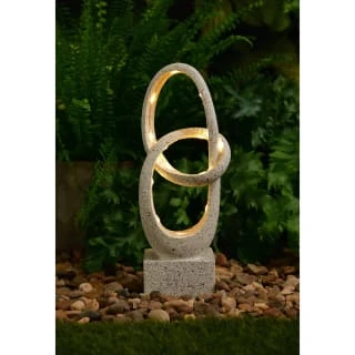 B&M Solar Sculpture With Micro LED - Light Grey 2 B&M Solar Sculpture With Micro LED - Light Grey - Image 2
