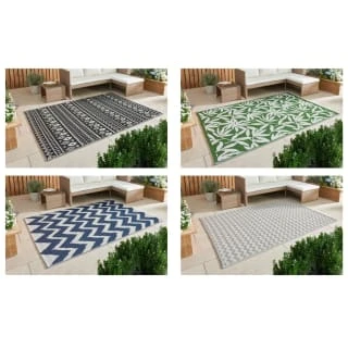 B&M Extra Large Outdoor Rug 1.5 X 2.1m - Green 2 B&M Extra Large Outdoor Rug 1.5 X 2.1m - Green - Image 2