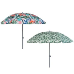 B&M Superbloom Sun Printed Parasol 1.8m - Leaf -Garden Decoration Shop 393761 superbloom sun 1 8m printed parsasol group