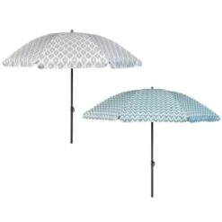 B&M Ocean Air Printed Parasol 1.8m - Geo -Garden Decoration Shop 393762 ocean air 1 8m printed parsasol group