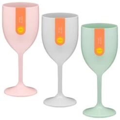 B&M Simply Summer Wine Glass - Grey -Garden Decoration Shop 394256 colour wine glass group