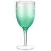 B&M Bloom Fade Wine Glass - Green