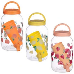 B&M Drinks Dispenser - Strawberries -Garden Decoration Shop 394274 fruit print dispenser main