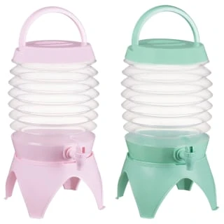B&M Collapsible Drinks Dispenser 5.4L - Pink 2 B&M Collapsible Drinks Dispenser 5.4L - Pink - Image 2