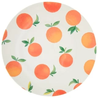B&M Fruit Print Plate - Oranges 1 B&M Fruit Print Plate - Oranges
