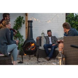 B&M La Hacienda Muricia Steel XL Chimenea 136cm 2 B&M La Hacienda Muricia Steel XL Chimenea 136cm - Image 2