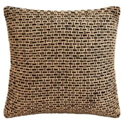 B&M Black & Natural Woven Cushion